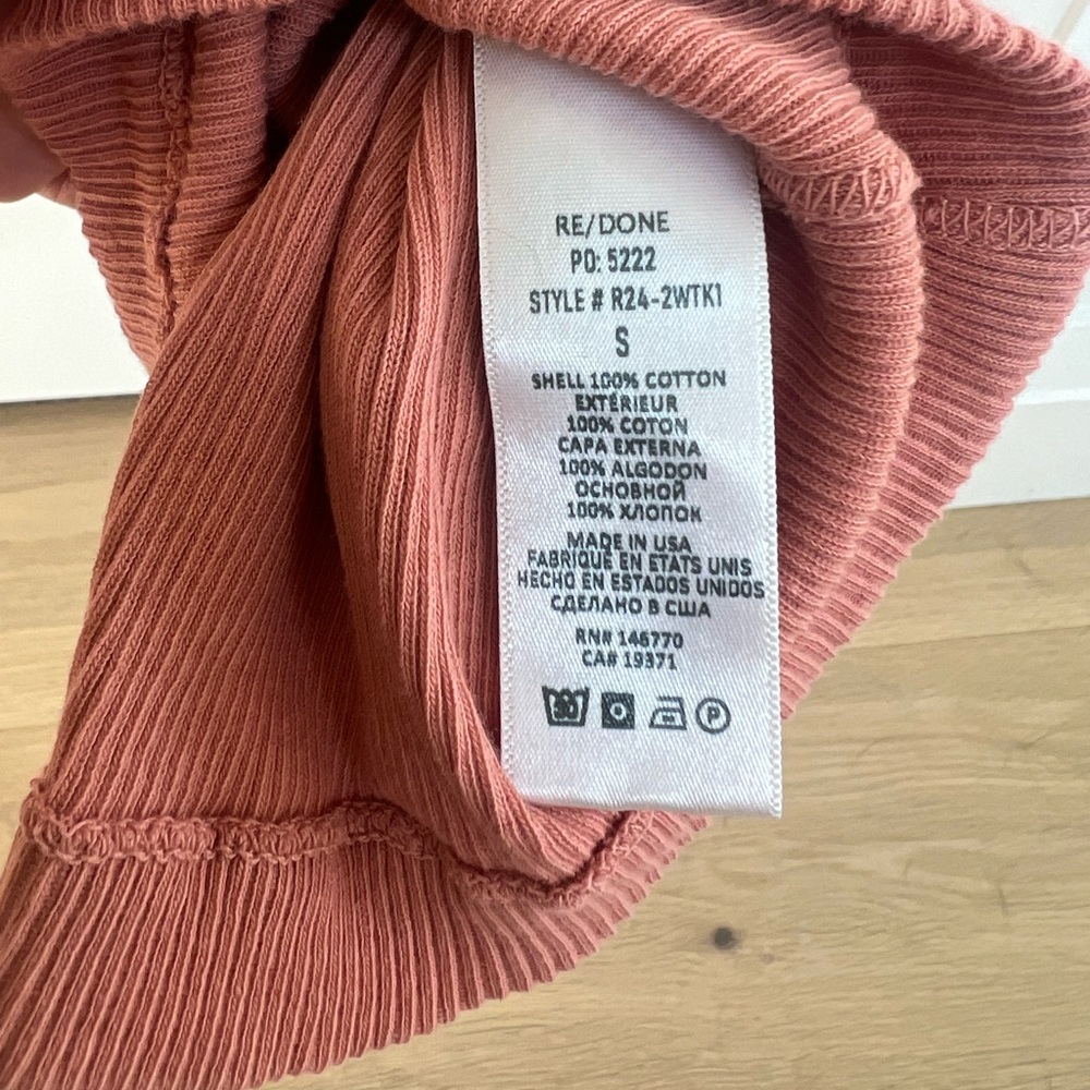 Re/done x Hanes Ribbed Tank - Picture 10 of 12
